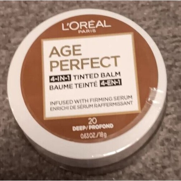 L'Oreal Paris AGE PERFECT 4-in-1 Tinted Balm 20 Deep  .63 oz - Picture 1 of 2